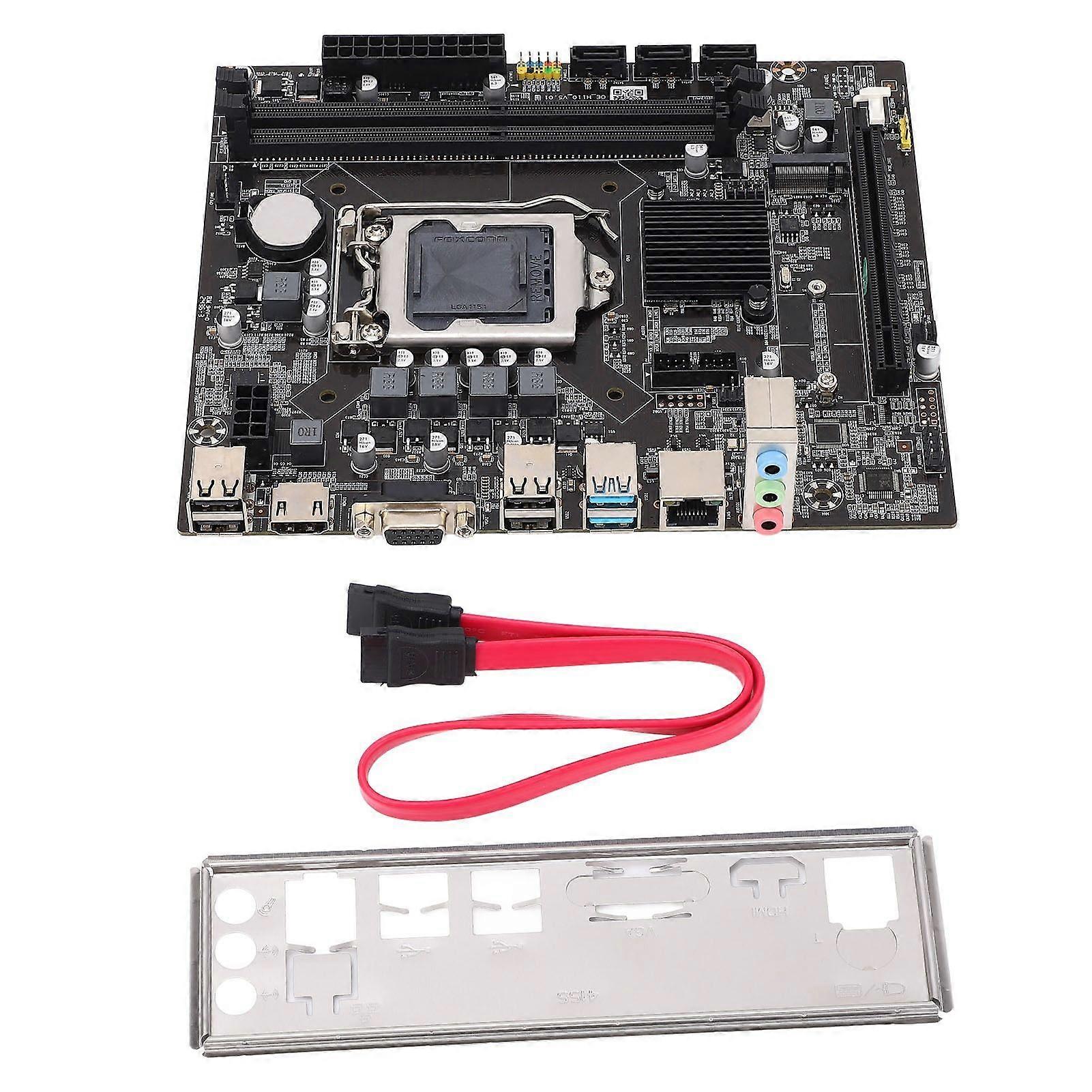 H110 Computer Motherboard Double Channel DDR3 Memory M.2 Interface LGA1151 Pin 4xUSB2.0 2xUSB3.0 3xSATA2.0 Gaming Motherboard