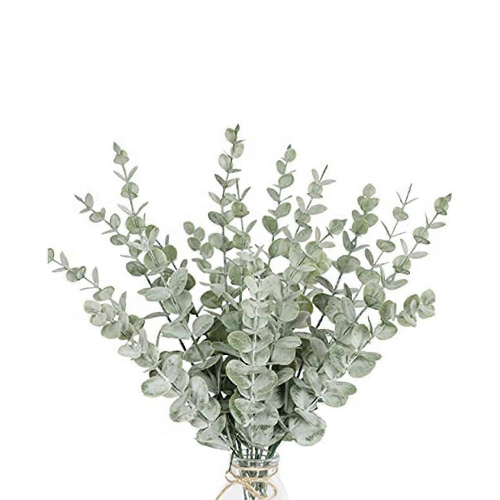 36 Pieces of Eucalyptus Stems Artificial True Gray Leaf