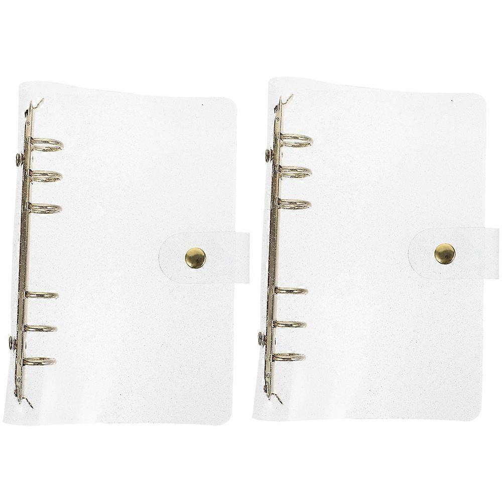 Transparent Notebook Binder Clear Binder for Protecting 10Pcs Covers