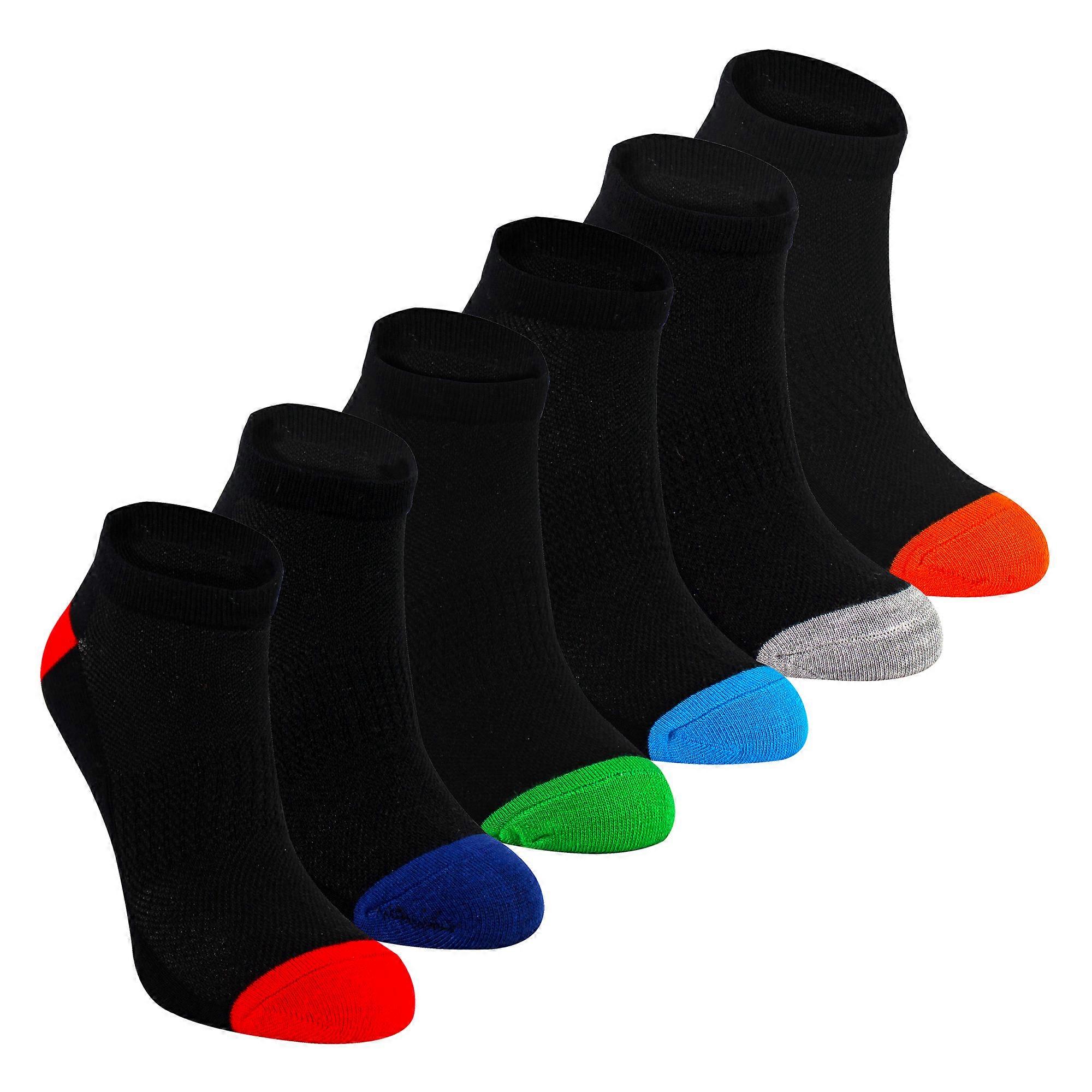 Sock Snob - 6 Pack Boys Trainer Socks | Kids Heel & Toe Socks