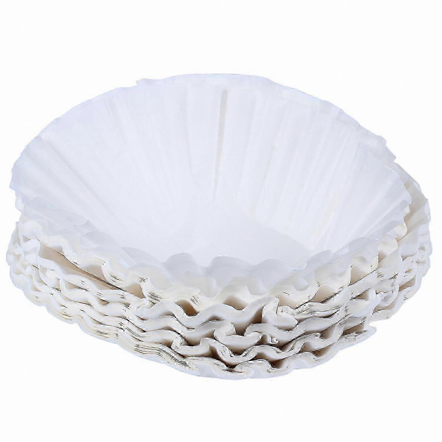 500-Pack 25cm Coffee Filter Papers for Commercial Use (White)