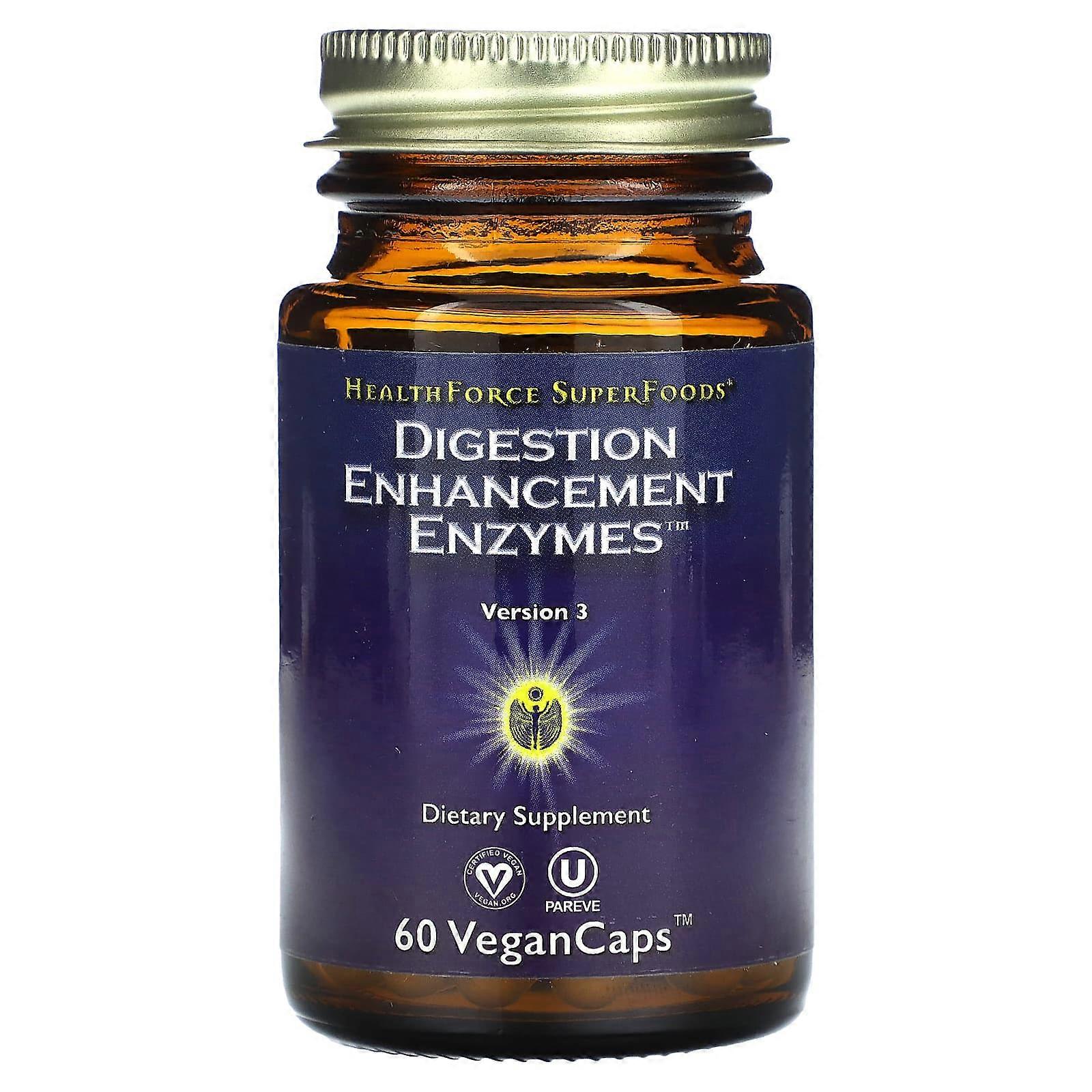 Digestion Enhancement Enzymes, 60 Vegan Caps