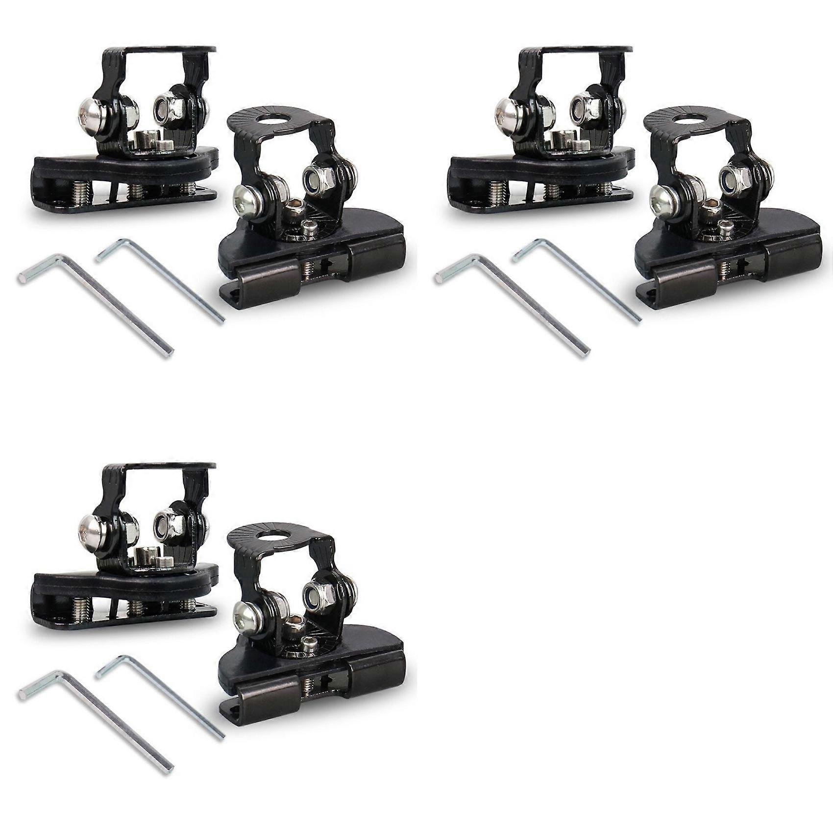 Universal LED Light Bar Mounting Brackets, Adjustable Hood Pillar Mounts, Led Work Light Mount Bracket Clamp Holder 6PCS