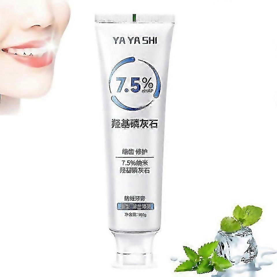 For Hydroxyapatite Toothpaste For Advanced Enamel Protection Fluoridefree Formula With Gentle Mint F