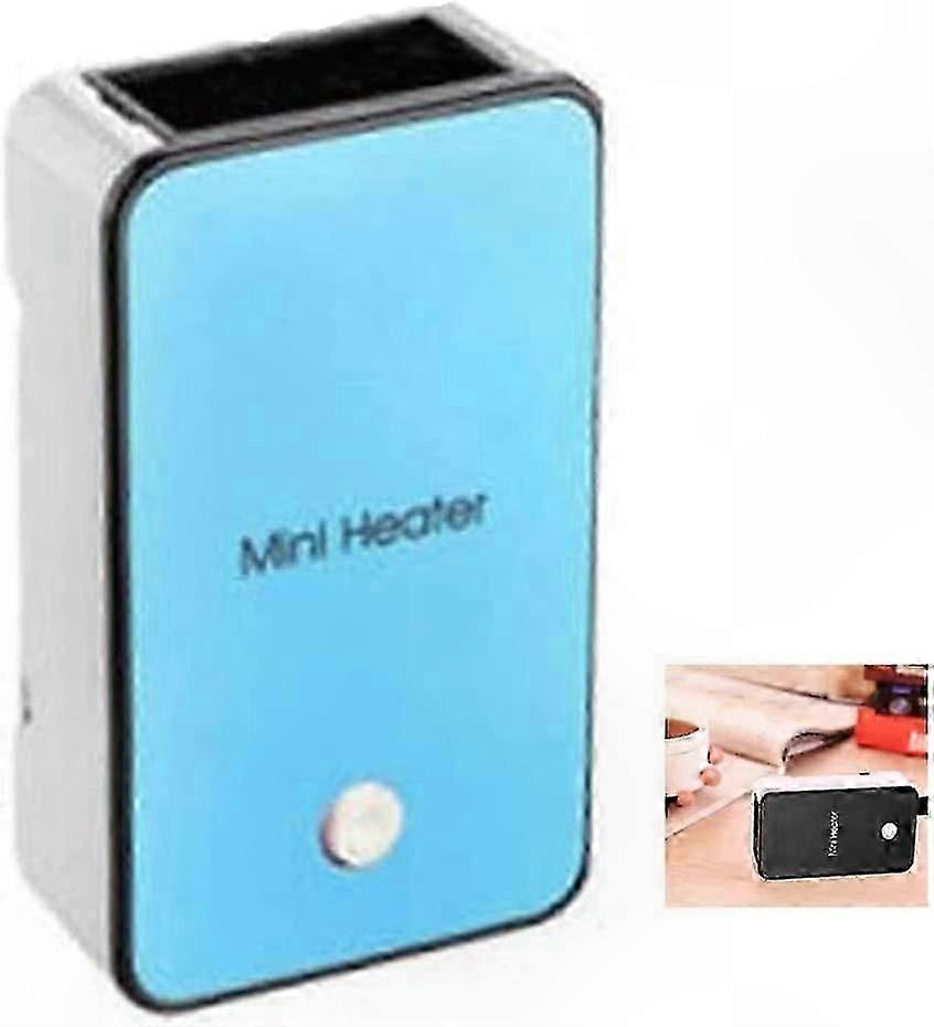 Compact Portable Heater for Office and Dormitory Use, 50W Small Radiator with Adjustable Temperature, 110-220V, Blue