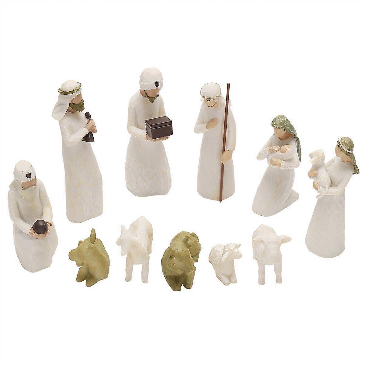 Christ Nativity Statue Nativity Scene Set,10PCS