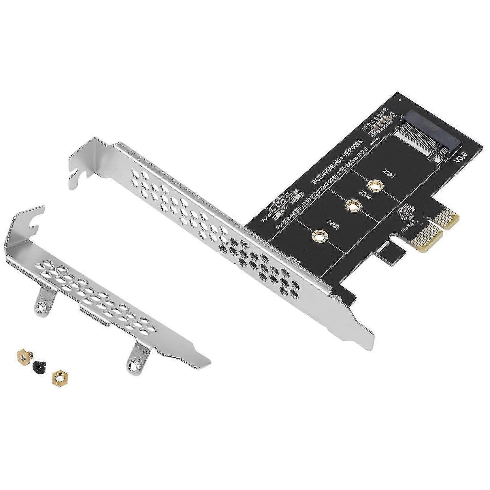 PCIE to M2 Adapter, PCI Express 3.0 X1 to NVME SSD M2 Raiser, Supports 2230/2242/2260/2280 Sizes