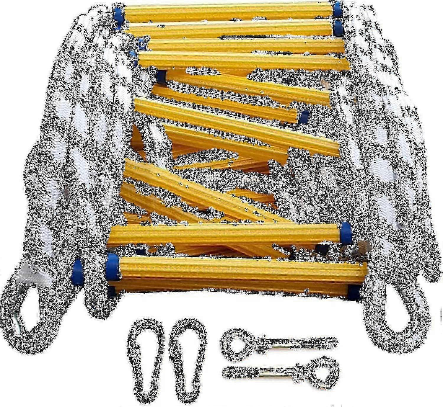 Flame resistant fire ladder 5m for emergency evacuation