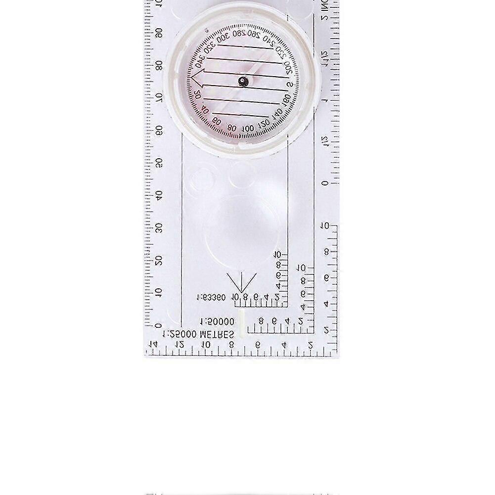 Competition Orienteering Compass Car Camping Hiking Pointing Guide Transparent  Ruler|Compass