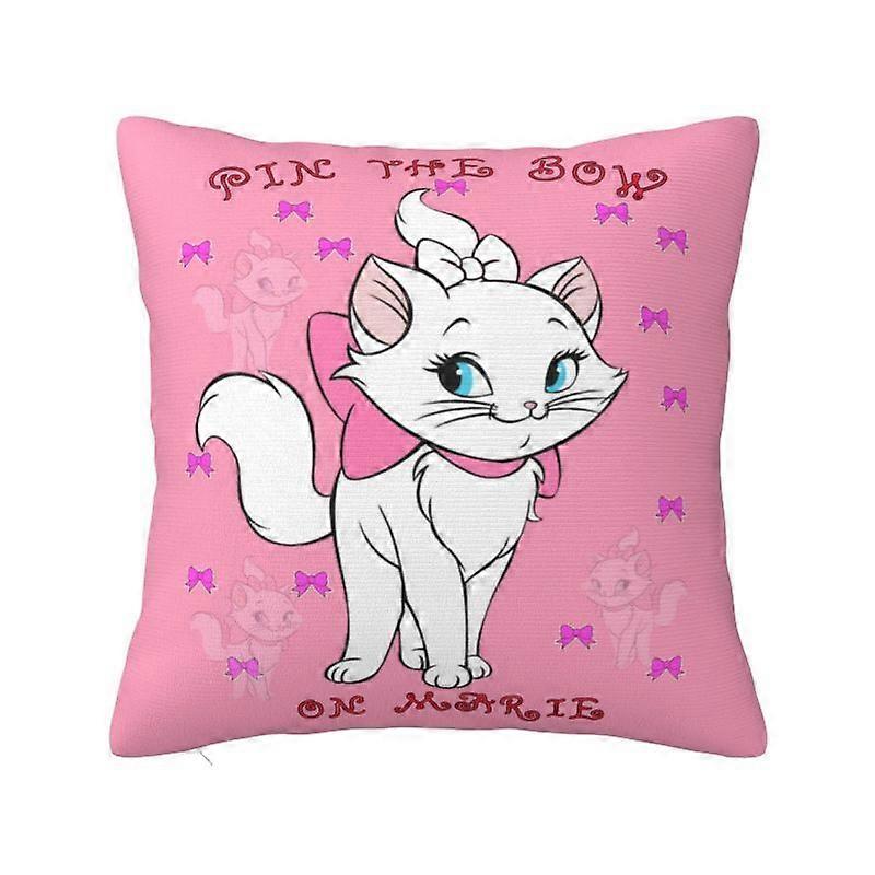 c414高級マリーキャットクッションカバーcmポリエステルスロー枕カバー家の装飾ソファチェア枕カバーkjs414