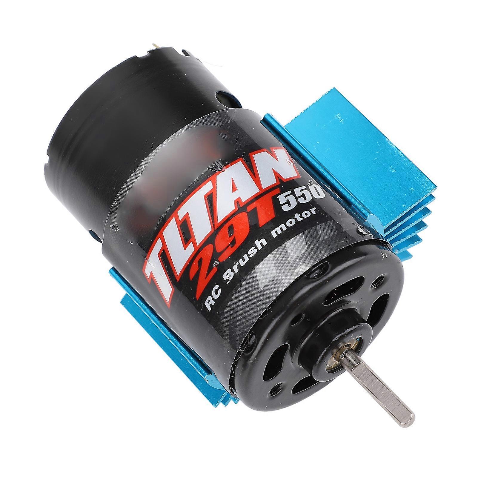 550 RC Car Motor Universal Brushed Motor with Blue Heat Sink for Axial SCX10 for Hpi for Redcat JL 90046 29T 7.4-11.1V 