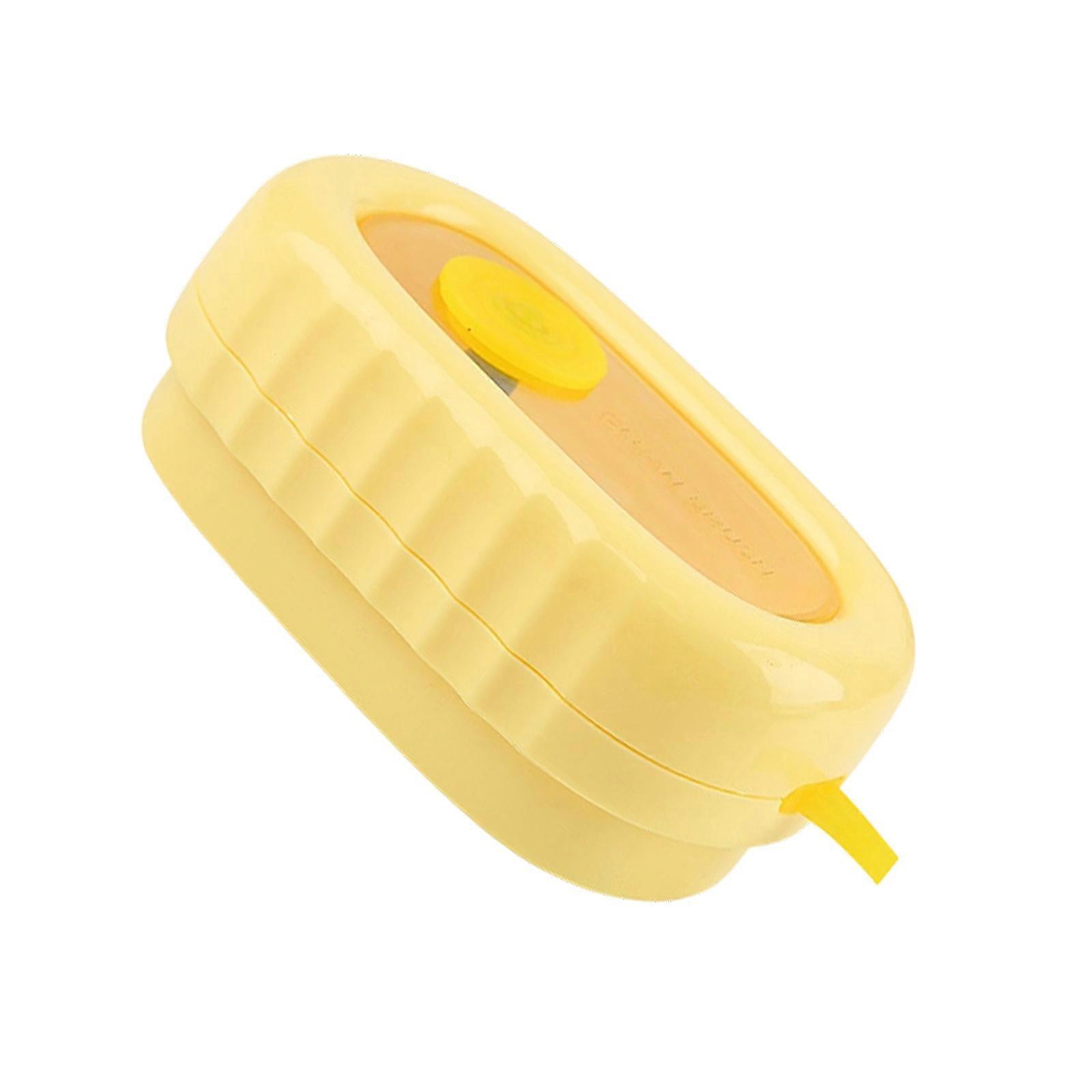Gentle Fabric Care Brush Press To Dispense Cleaning Solution Soft Rubber Roller Prevents Fiber Damage Multi Purpose Home Cleaning Tool  Yellow