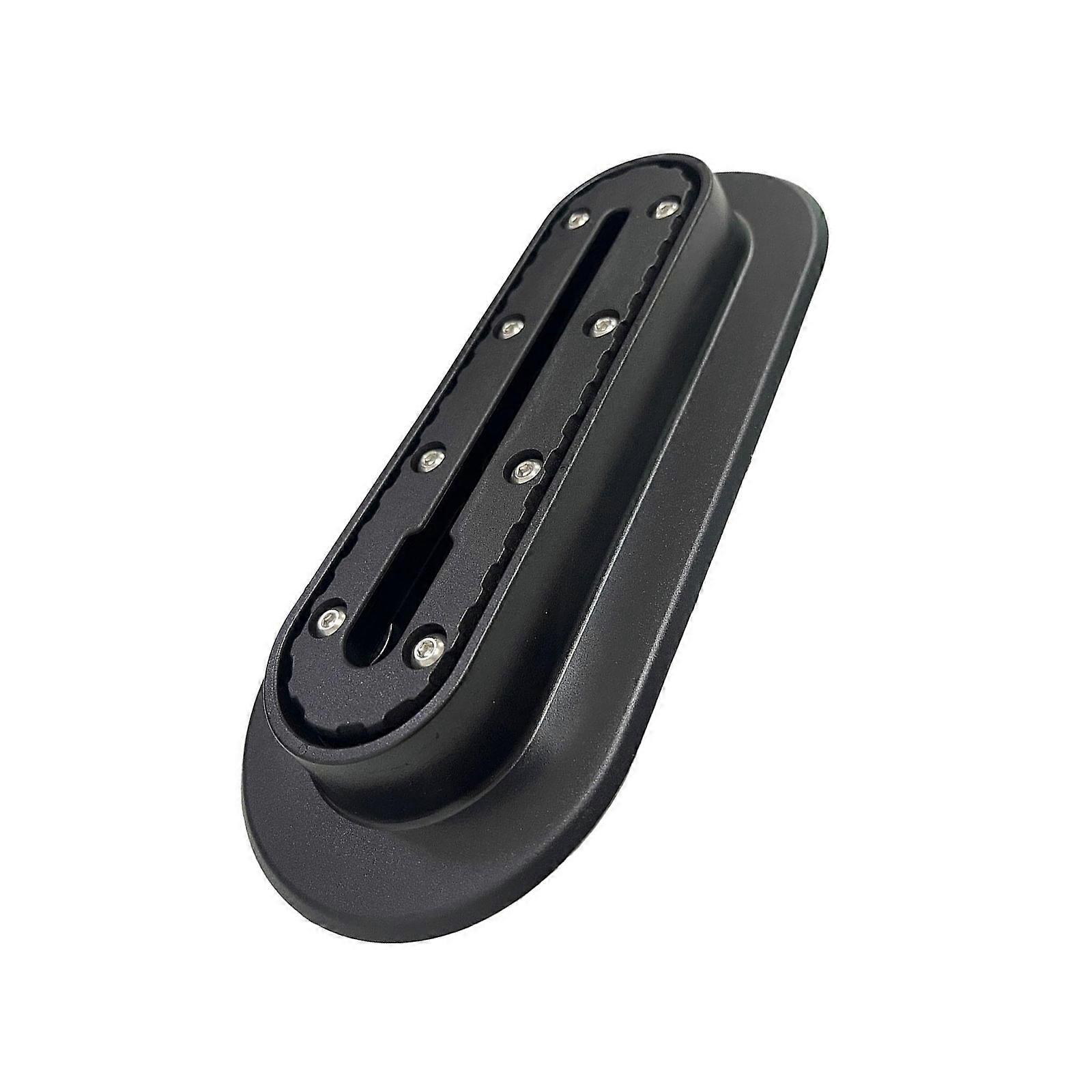 Kayak Accessories PVC Elliptical Base with Rail Light weight Plastic Kayak Mounting Base Rail Attachments Enduring Multicolor