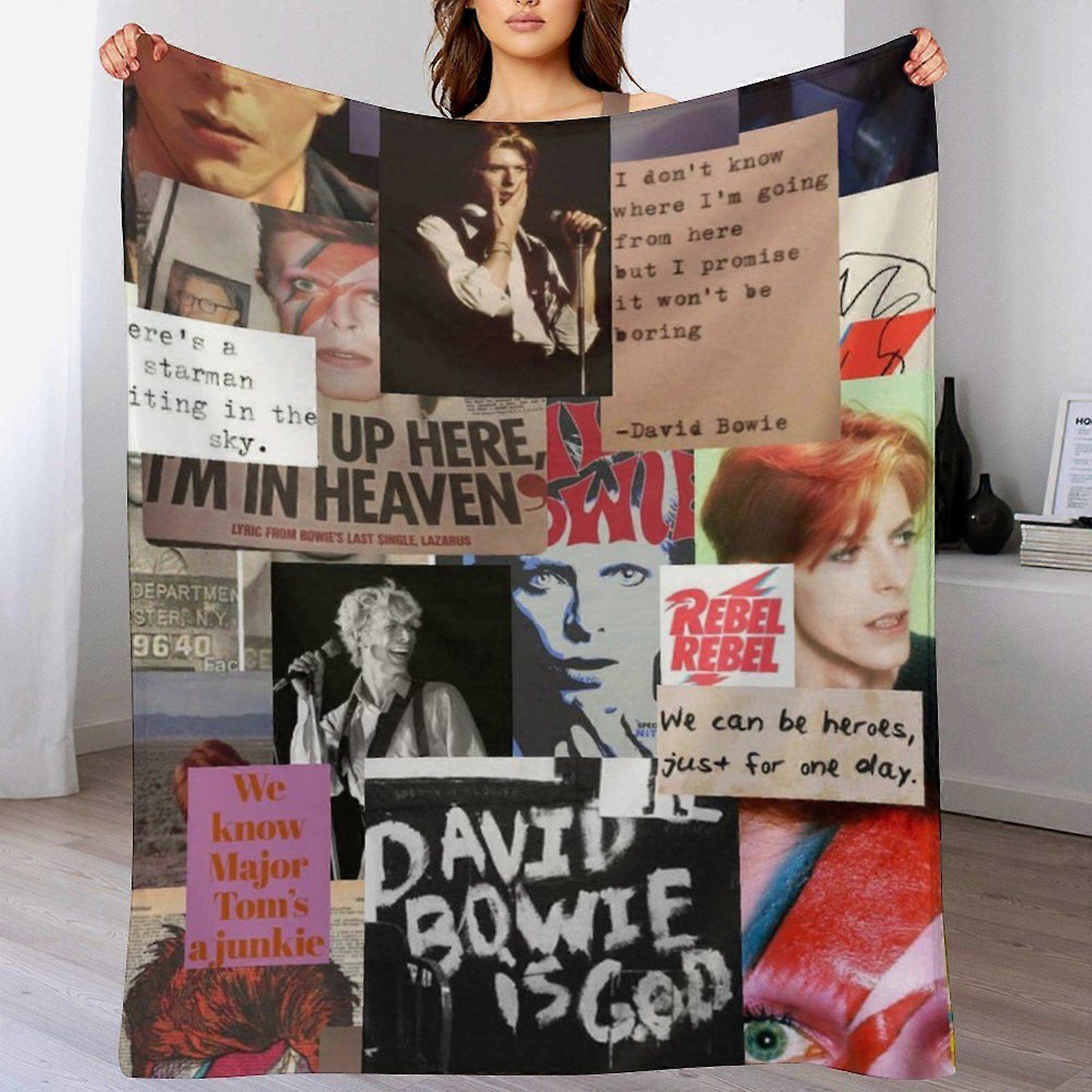 David bowie sandfrei Plush Foldable Blanket for Sofa  Travel Kids No Shedding Anti-Wrinkle Velvet Breathable