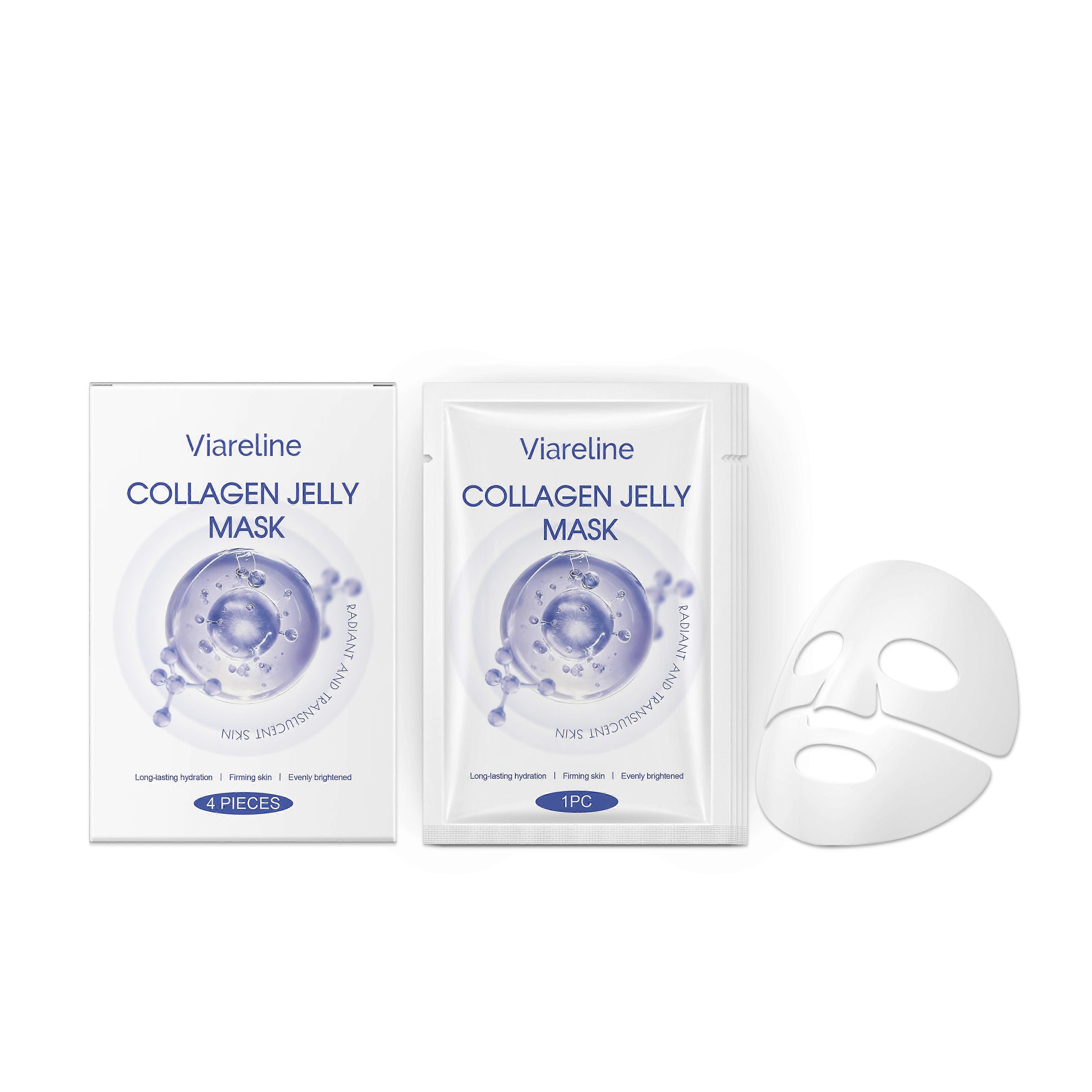 Viareline Collagen Moisturizing Mask Hydrates And Moisturizes Gently, Caring For The Face To Become Moist, Soft And Radiant