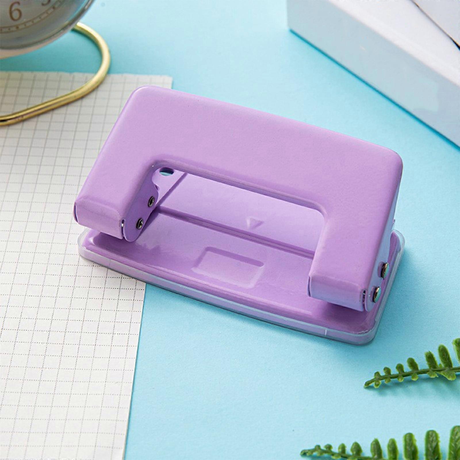 JunYeShi Mini Small Hole Punch 8 Sheet Paper Punch Capacity multi hole punch, compact size, office use, student gift