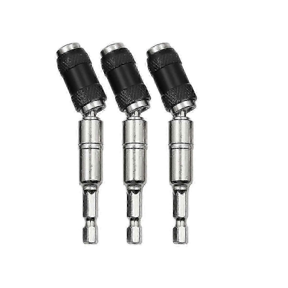 3pcs Magnetic Pivot Drill Bit Holder, Magnetic Swiveling Bit Tip Holder, Quick Release Flexible Scr