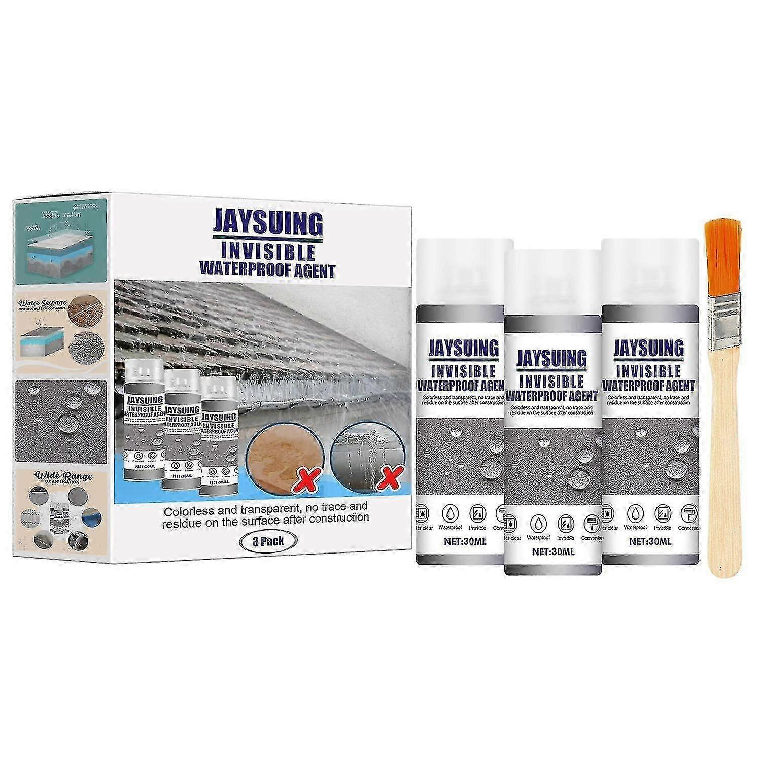 1 Set 30ML/100ML Waterproofing Agent Anti-leaking Multifunctional Odor-less Fast Curing Leak Repair