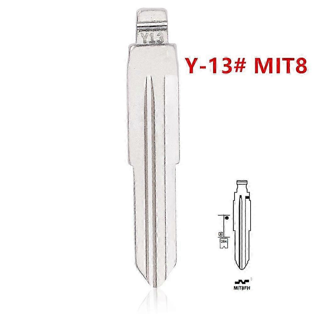 10pcs Y-13 Y13 13#, MIT8 MIT8FH KEYDIY Universal Remotes Flip Key Blade for Mitsubishi Edition 1105