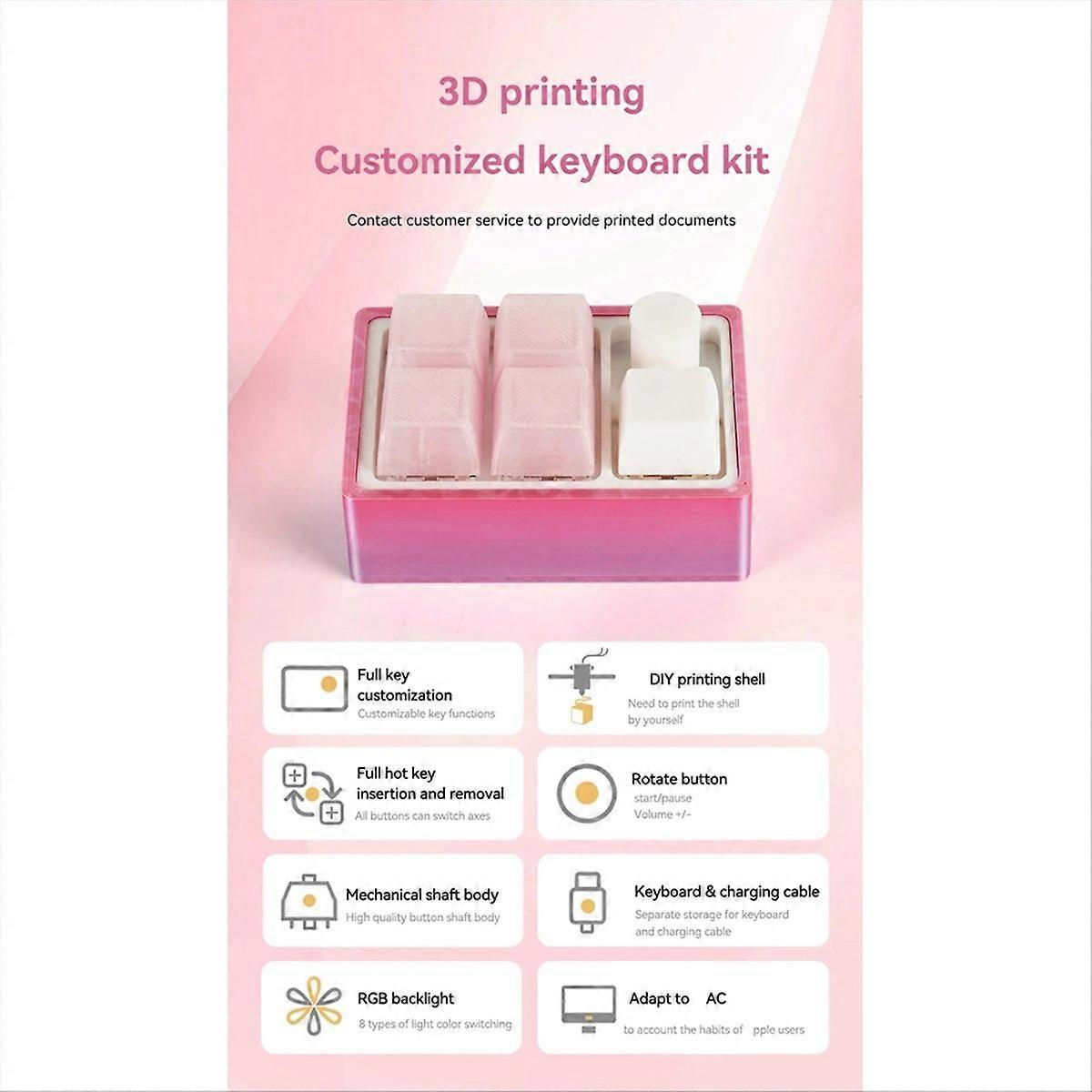 DIY 3D Printing Keyboards Kit DIY Mechanical Button Customized