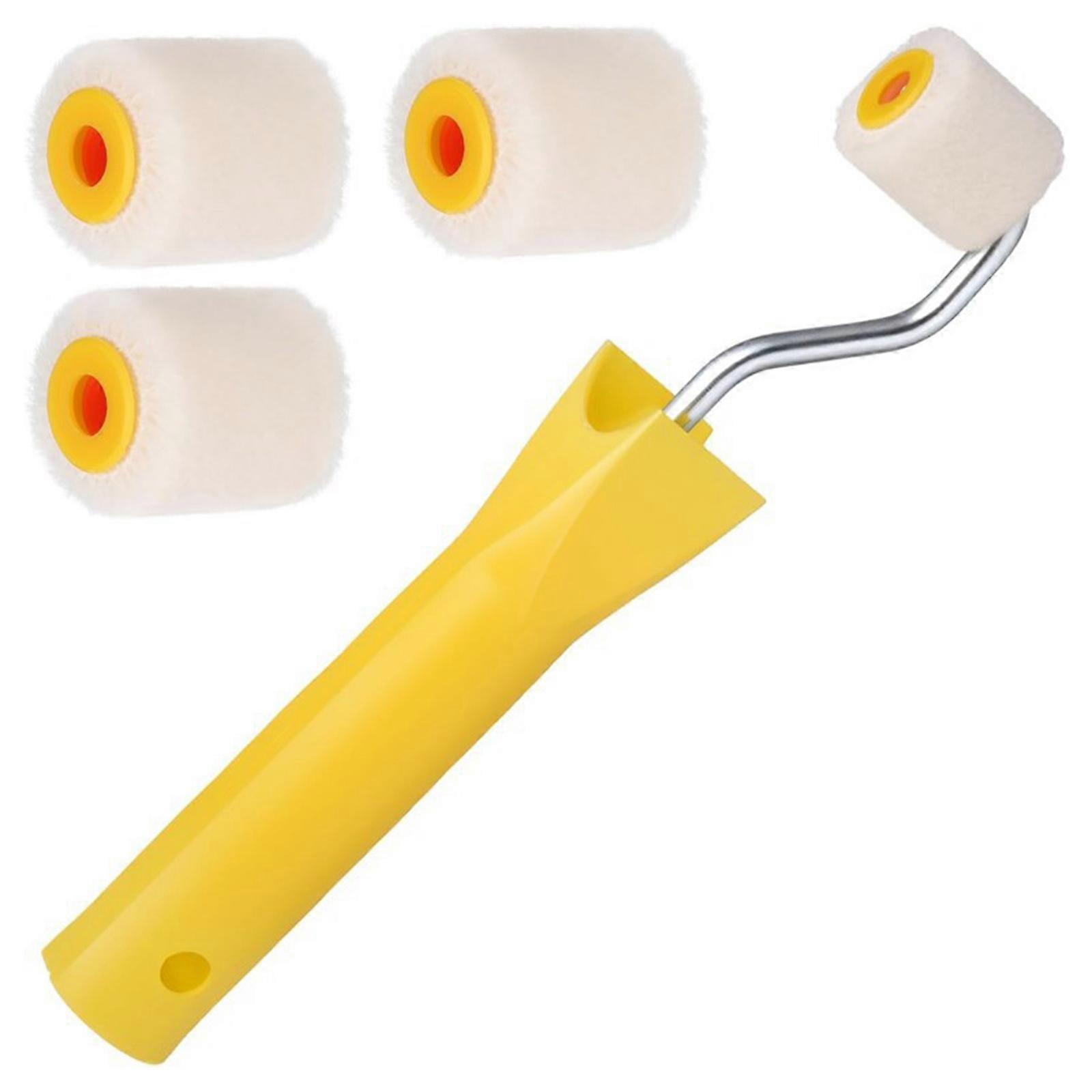 Efficient Touch Up Paint Rollers 1Inch Small Brush Head Roll Brush For Smooth Trim Edges And Corner Applications Multicolor