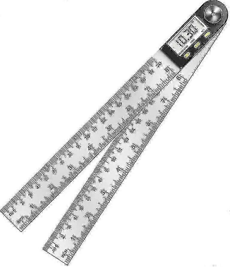Digital Angle Ruler Protractor, 0-360 Angle Measure, Stainless Steel Angle Measurer With Lcd Display, Stainless Steel Ruler For Woodworking, Homework