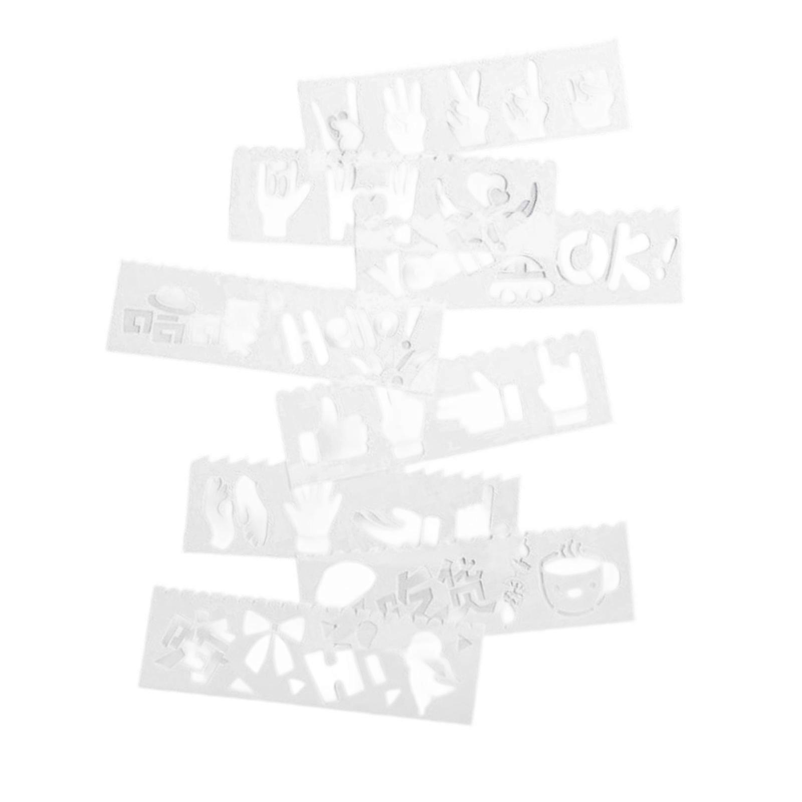 Reusable Animal Plane Stencils Pack Of 8 PET Plastic Drawing Guides Templates For Childrens Art Class And Home Crafts Multicolor