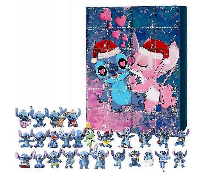24pcs Stitch Advent Calendar Figurines
