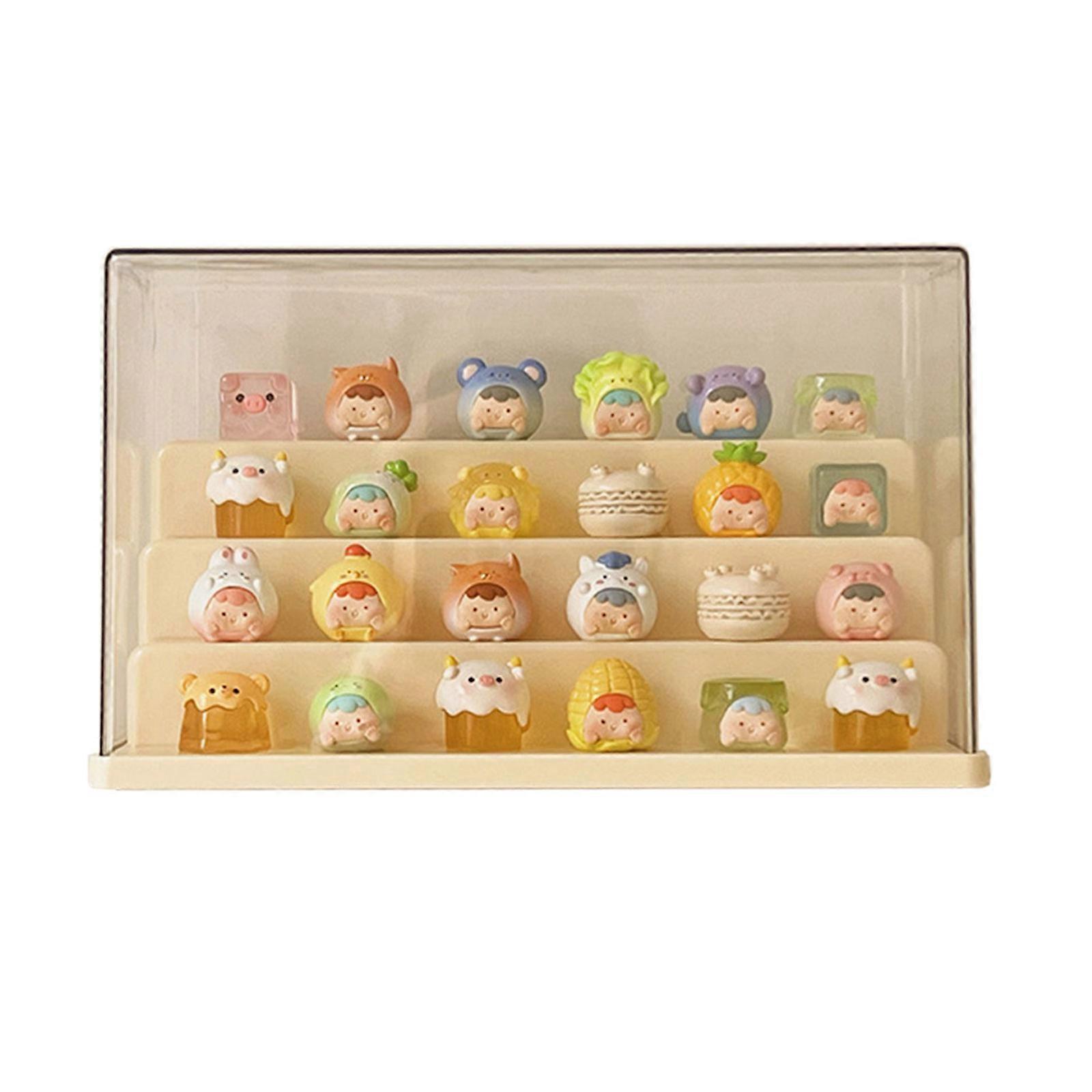 Akryl Display Box For Modell Figurer Høy Kvalitet Akryl Display Holder Box For Modell Figurer Og Samleobjekter Gul