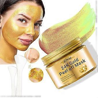 Blackhead Remover Gold Peel Off Mask – Deep Pore Cleansing, Acne Treatment, Pore Minimizing, Oil Control, for All Skin Types