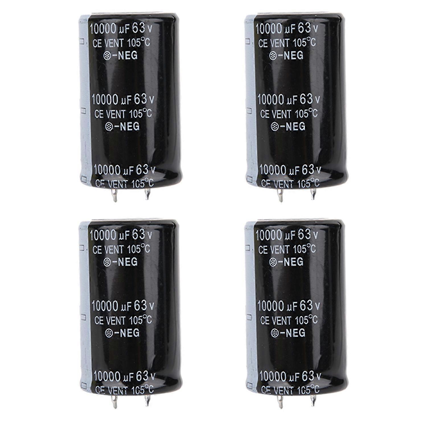 4Pcs 30*50mm Audio Electrolytic Capacitor 10000uF 63V Electronic Component for Amplifier