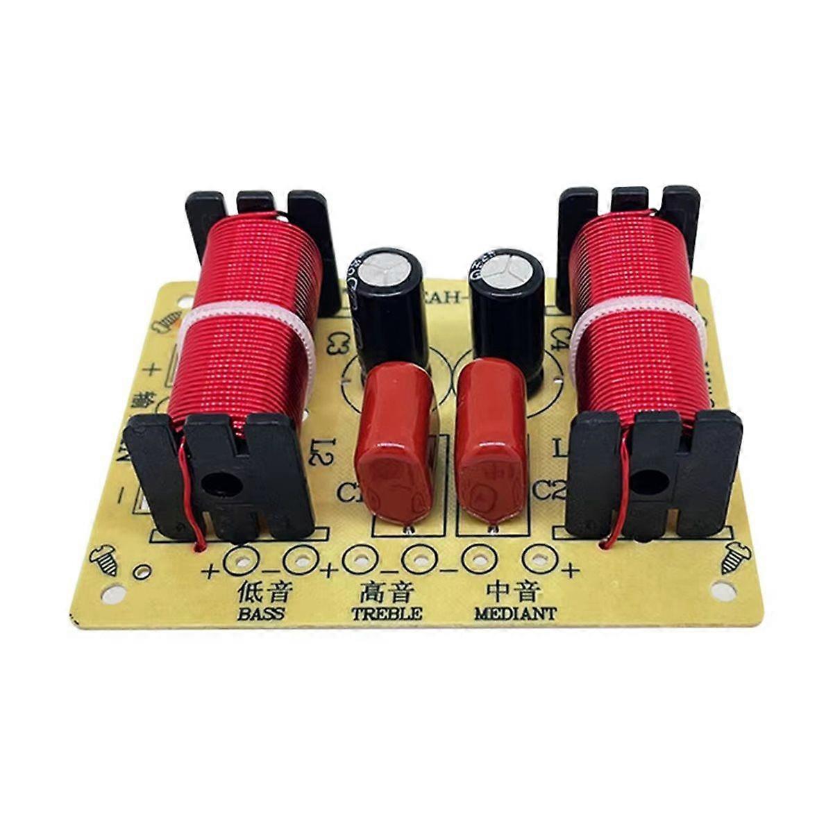 150W 3 Way HiFi Speaker Frequency Divider Audio Crossover Filter Treble-Alto- Frequency Divider