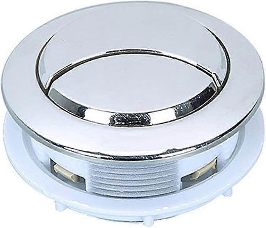 Toilet Flush Button Round ABS Plastic 58mm , 48mm Install for Water Tank Replacement
