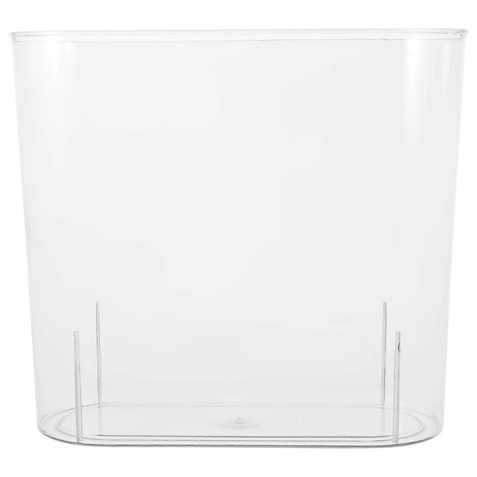 Clear Slim Trash Can Bathroom Garbage Container Bin Rubbish Bin Garbage Container
