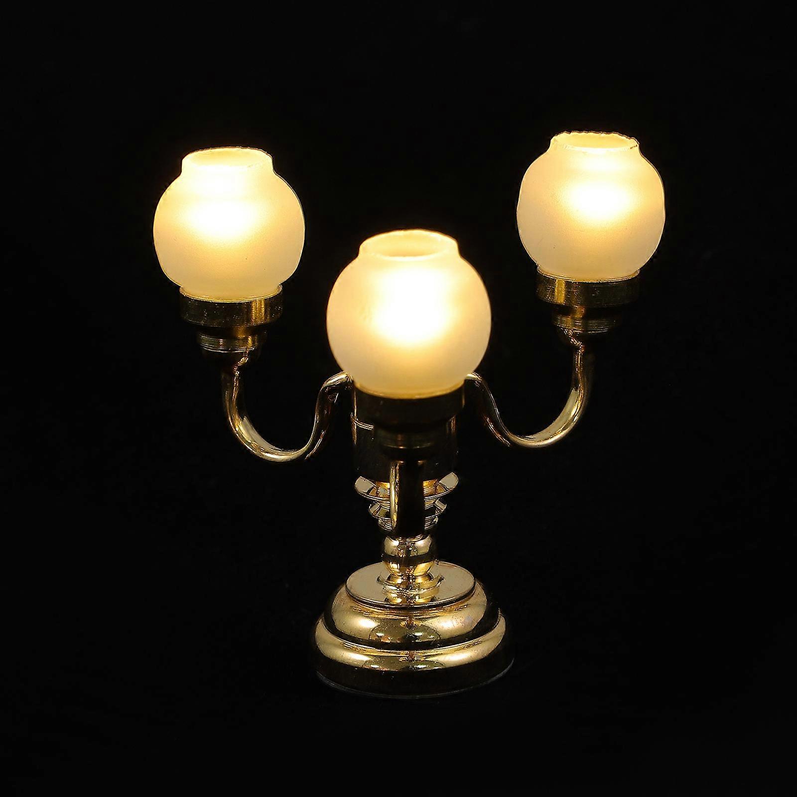 1pc Mini House Scene Hanging Lamp Model Realistic Mini Ceiling Lamp Model Decor