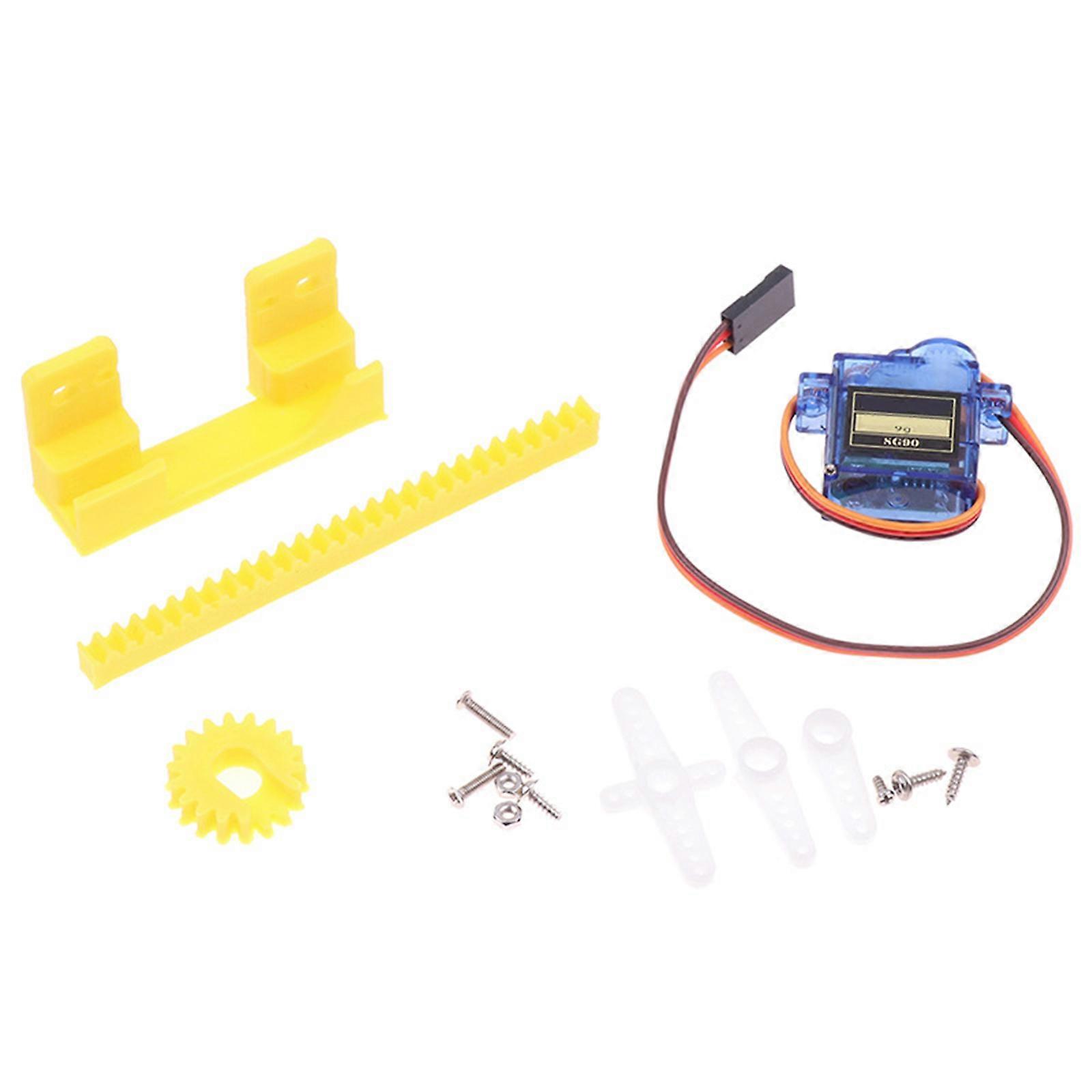 Servomoteur 9 g conçu pour la précision en robotique et modélisation scientifique et éducative. Servomoteur linéaire pour bras de robot. Multicolore.