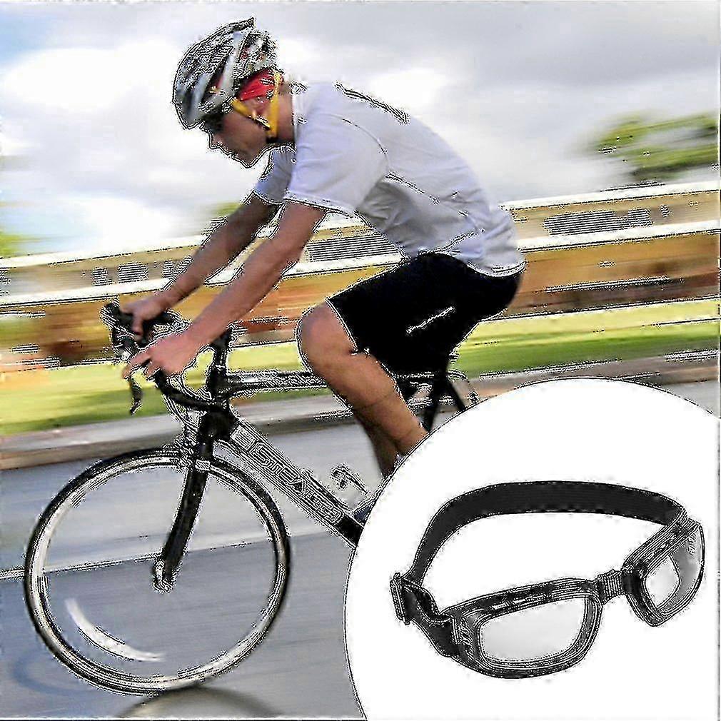 Foldable Vintage Motorcycle Glasses Windproof Eyewear Dustproof Goggles