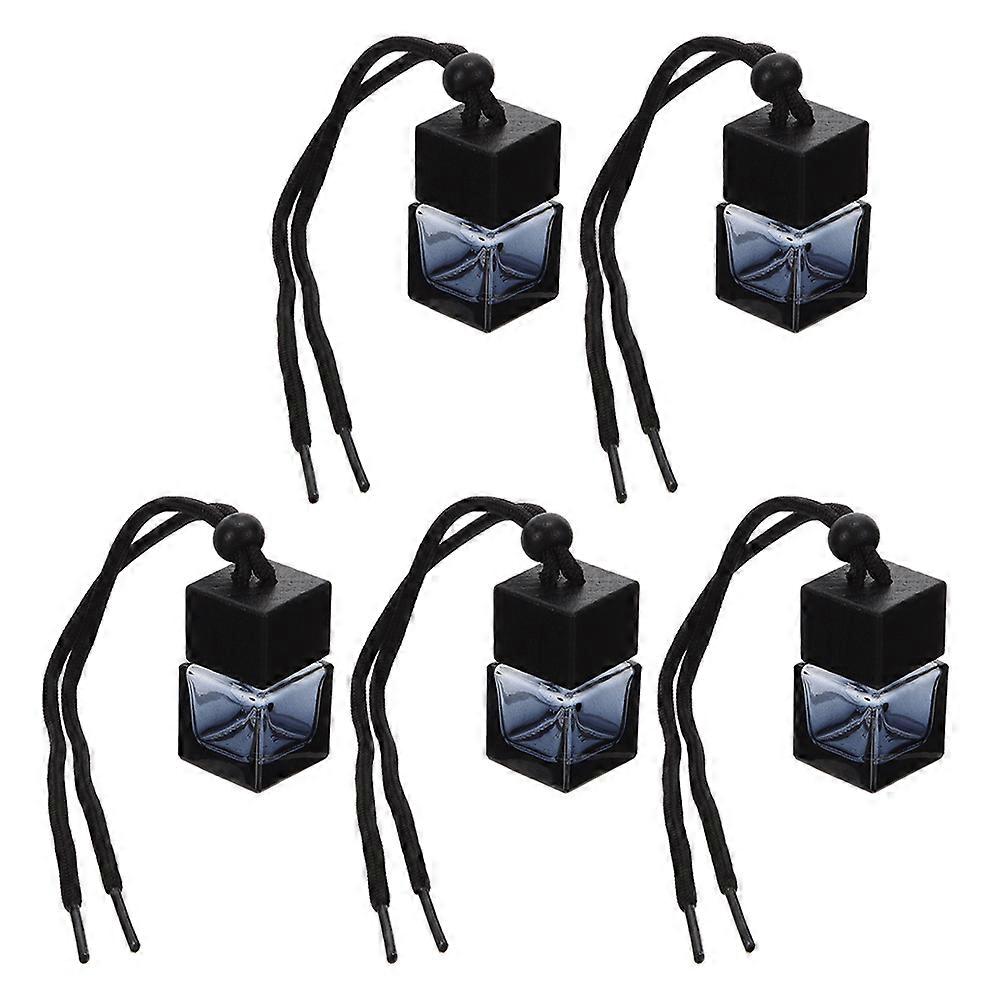 Car Aroma Diffuser Hanging Glass Bottles for Refillable Use 5Pcs