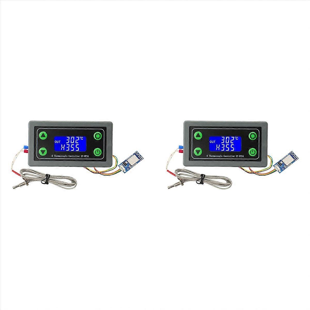 2X XY-WT04-W WIFI Remote Digital Temperature Controller K Thermocouple High Temperature Controller -