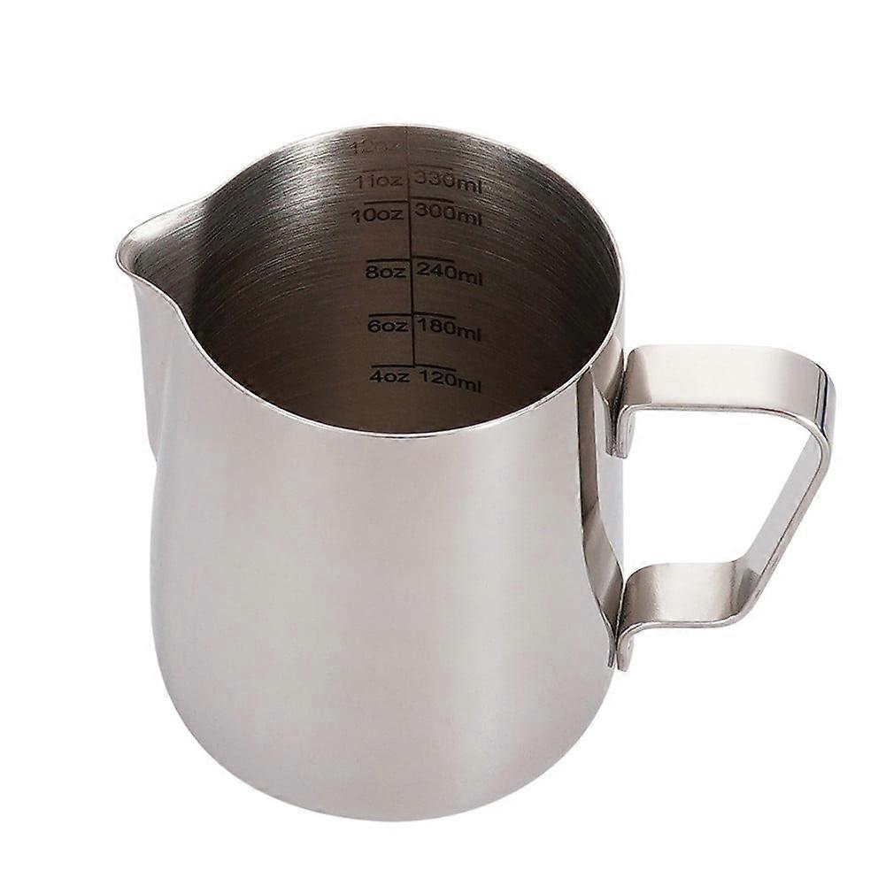 Milk Frothing Jug Scale Latte Espresso Coffee Pitcher Stainless Steel Container