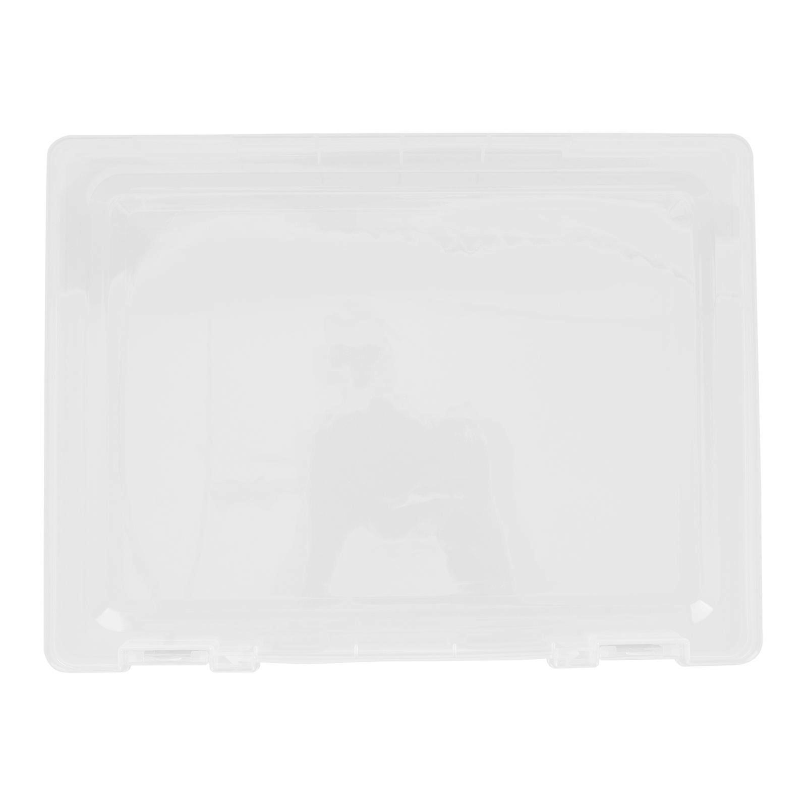 Household File Box Transparent Paper Storage Box for Storage Office Accessory