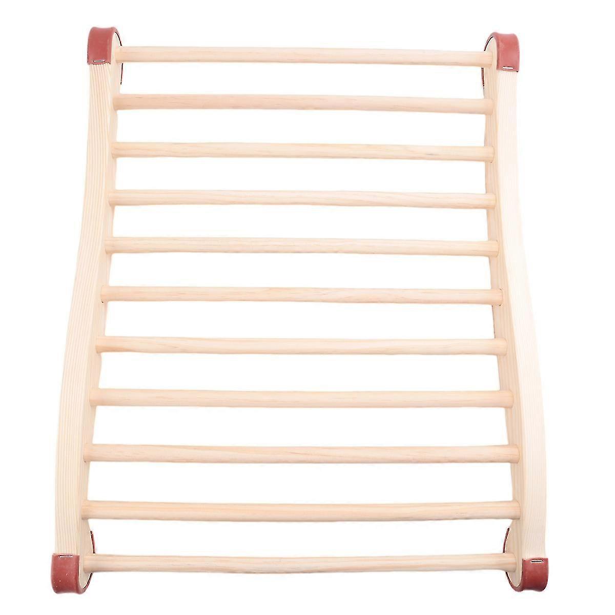 Sauna Backrest, Wooden Sauna Backrest, Ergonomic S-Shaped Backrest