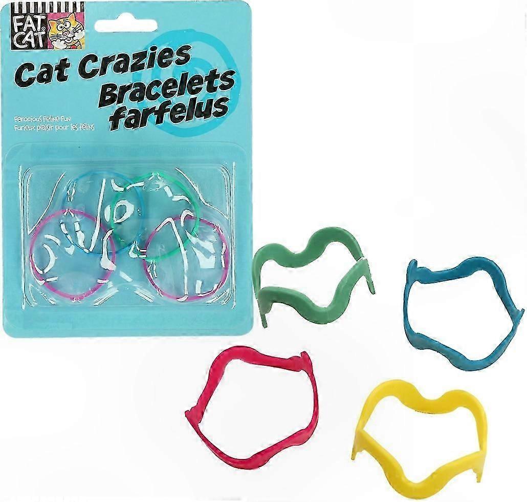 Multicolor Cat Armbands Set of 4 for Feline Fun and Play