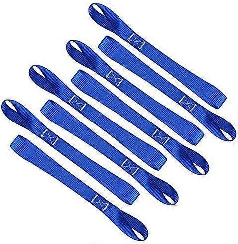 Soft tie-down straps (8-pack), 827 kg load capacity, 2277 kg breaking strength, heavy-duty tie-down loops for securing ATVs, UTVs, motorcycles and sco