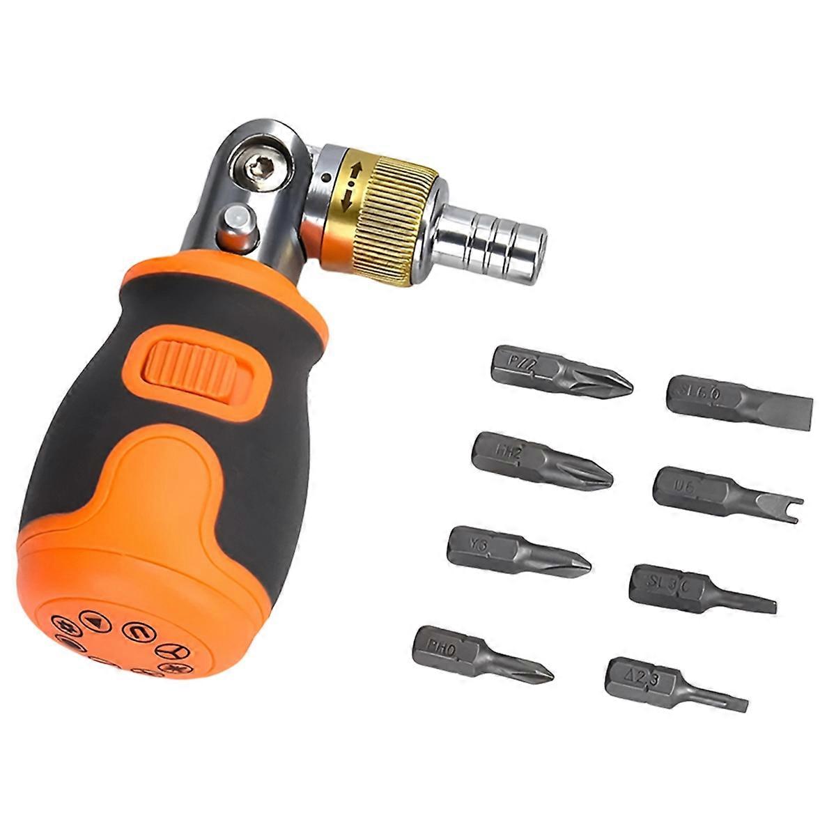 Mini Ratchet Screwdriver Multi Tools Magnetic Bits Household Multi-Purpose Pocket Portable Screw Driver