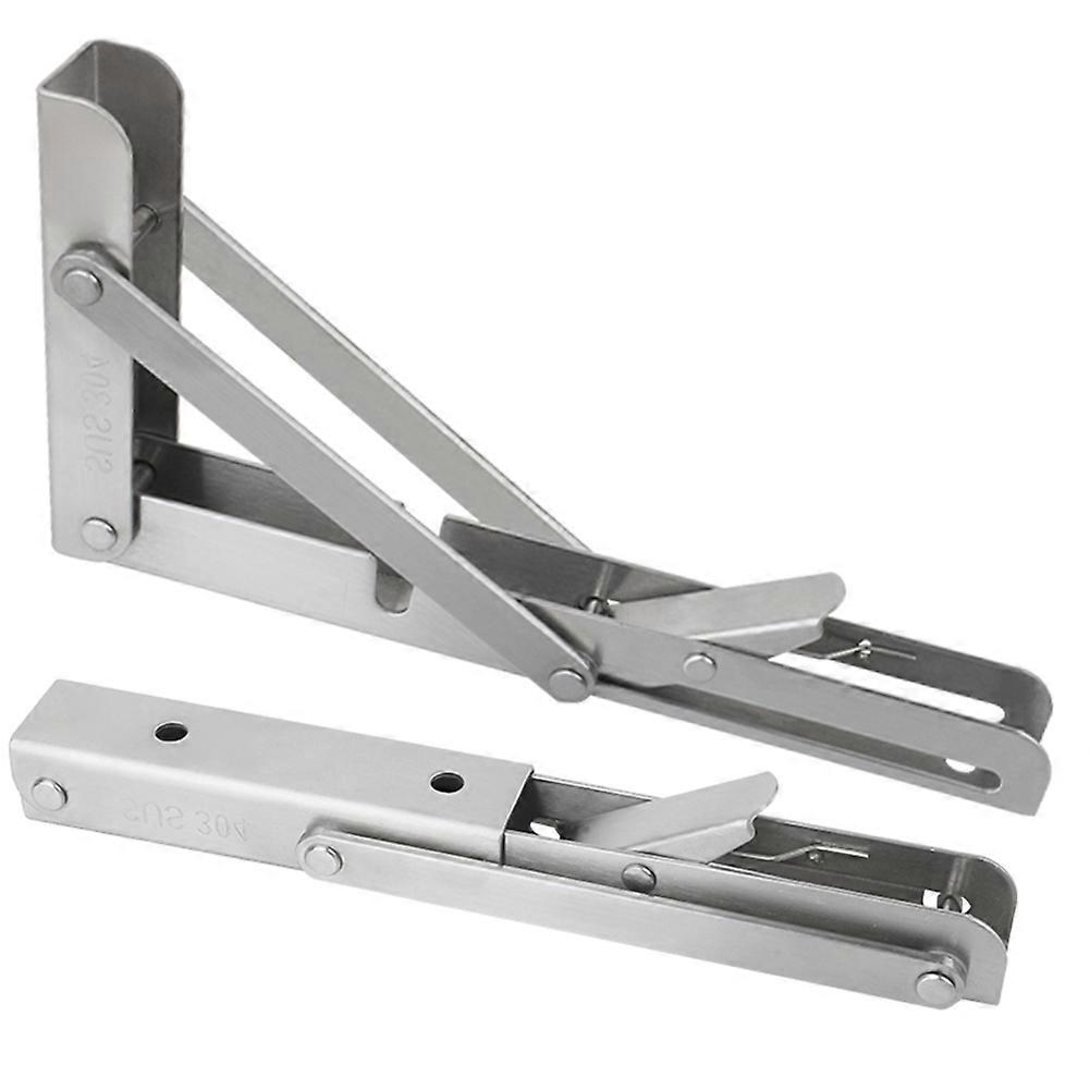 Adjustable Triangle Folding Angle Bracket 10'' Heavy Duty Support Wall Mounted for Bench Table Shel