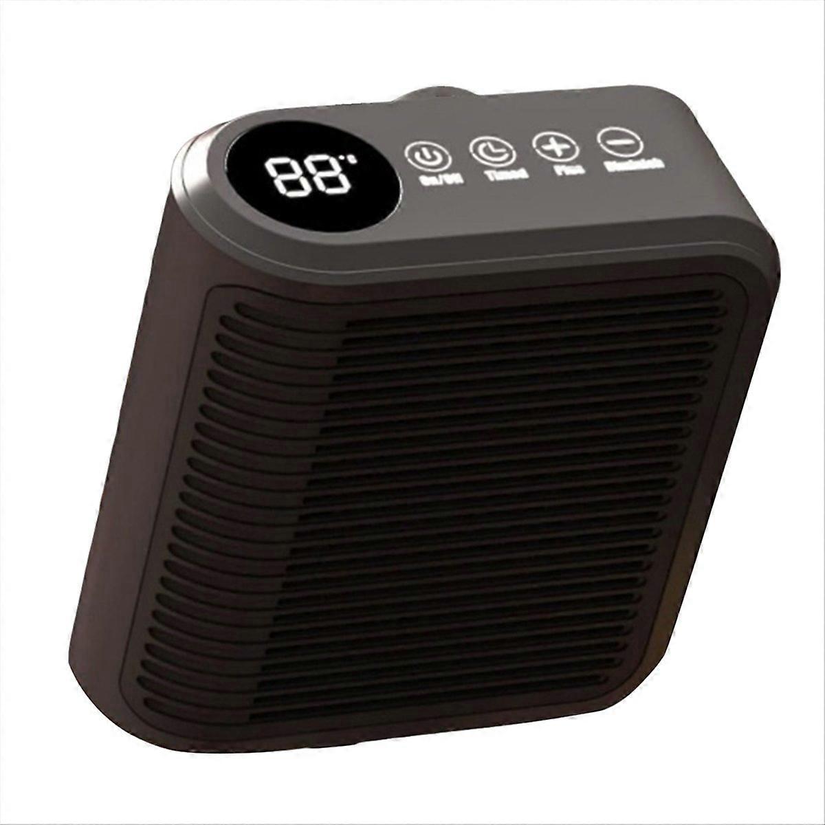 Mini Fan Heater Multifunctional Wall Mounted Heater Black EU Plug