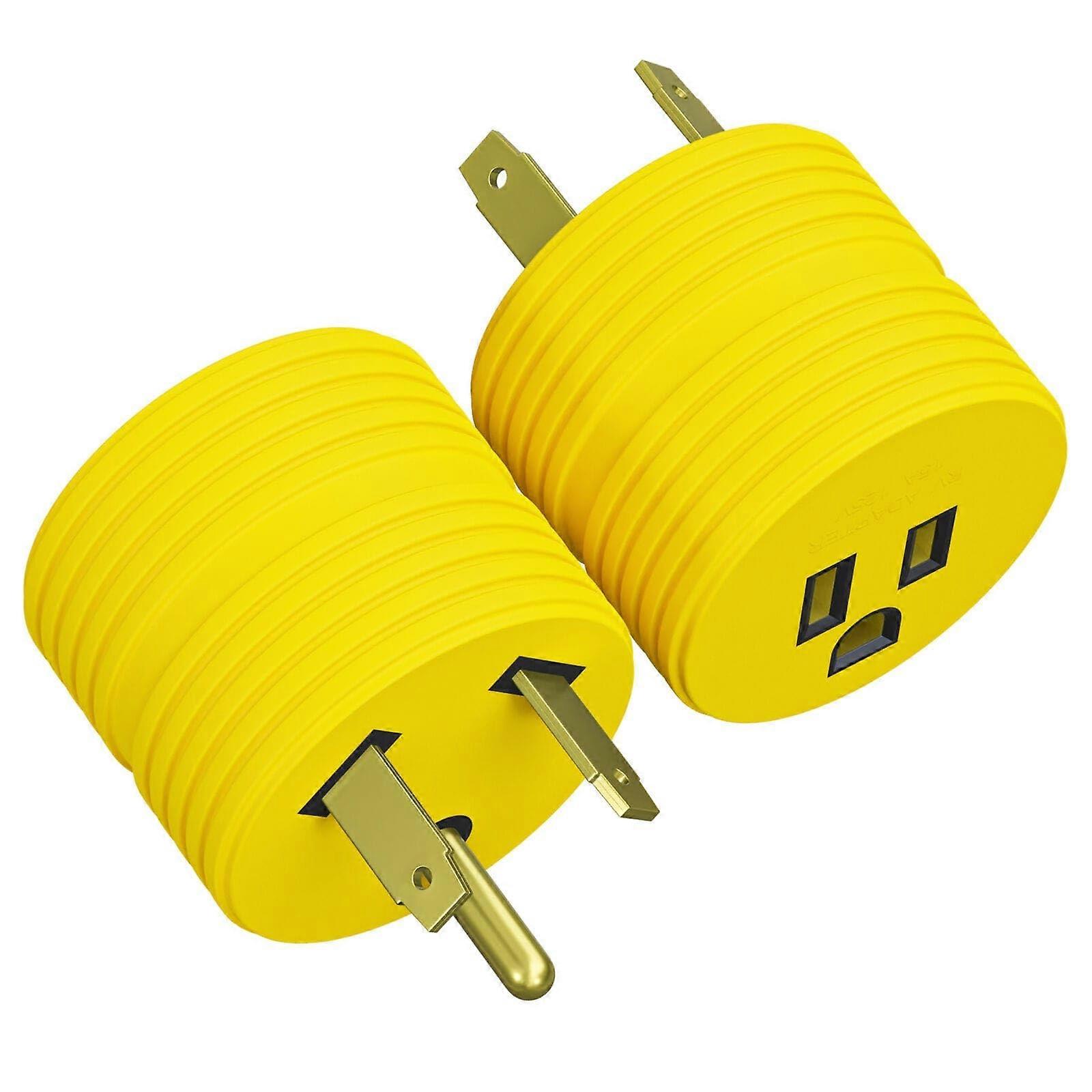 RV Electrical Adapter 15A Female to 30A Male for Easy Power Conversion and Secure Camper Connection