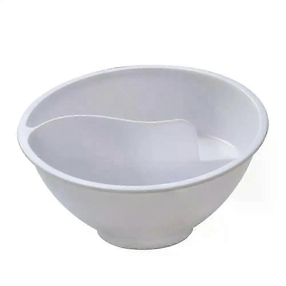 And Wet Separated Oatmeal Bowl Spiral Slide Partitioned Cereal Bowl Lazy Snack Bowl BPA-free Breakfast Plates Tray Tableware