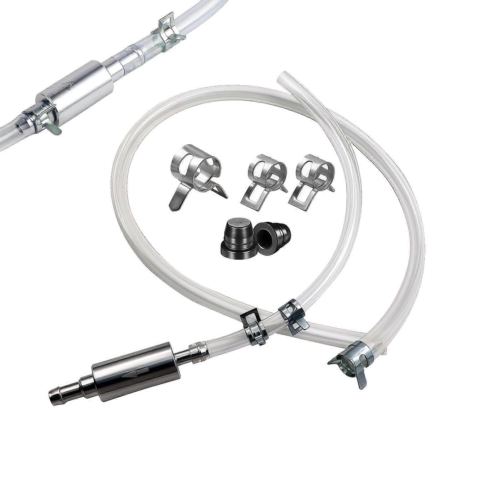 Brake Bleeder Kit with OneWay Check Valve, 2 Pack Hose for Car Motorcycle Hydraulic Clutch Systems